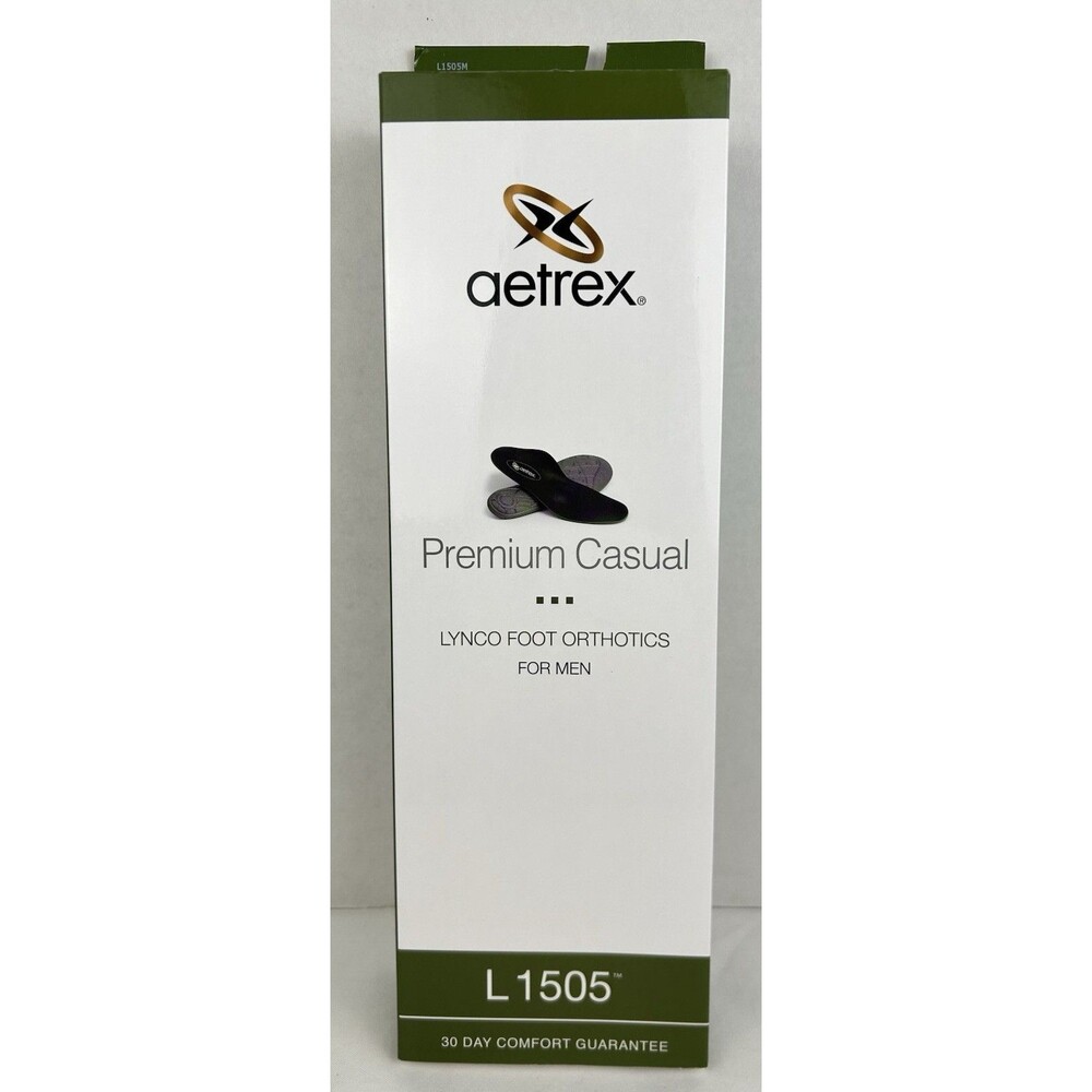 Aetrex Foot Orthotic Insoles L1505 Men’s Size 9 Premium Casual New